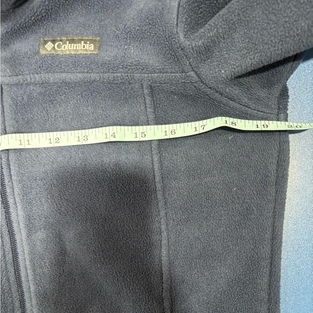 Columbia Navy Fleece Back to School Fall Winter Warm Zip Up Fleece Jacket Coat